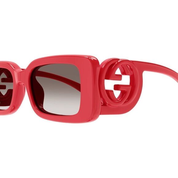 NEW Gucci GG1325S 005 Red Brown Gradient Women Authentic
